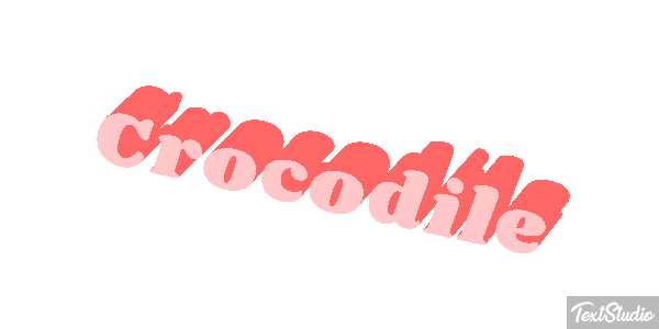 Crocodile Efeito do texto