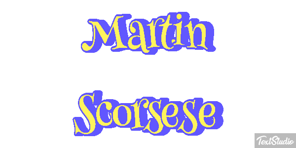 Martin Scorsese Efecto de texto