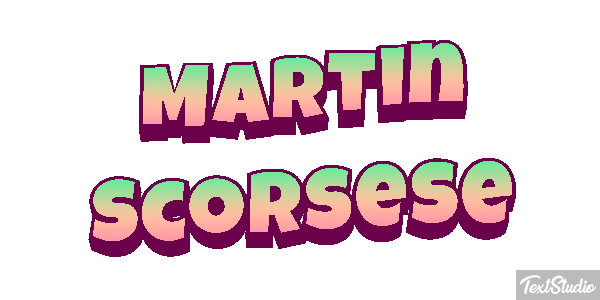 Martin Scorsese Efecto de texto