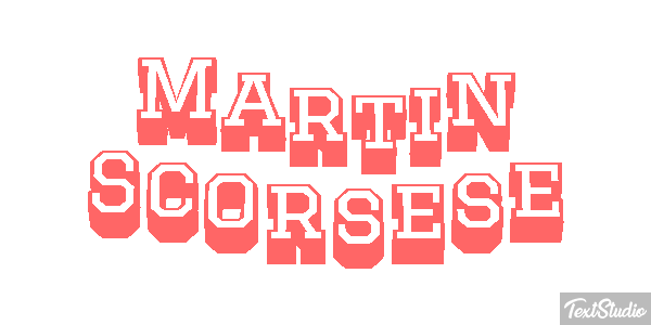 Martin Scorsese Efecto de texto