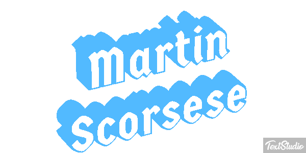 Martin Scorsese Efecto de texto