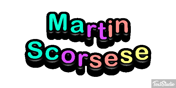 Martin Scorsese Efecto de texto