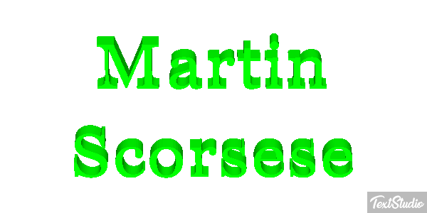 Martin Scorsese Efecto de texto
