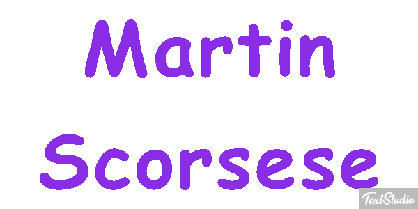 Martin Scorsese Efecto de texto