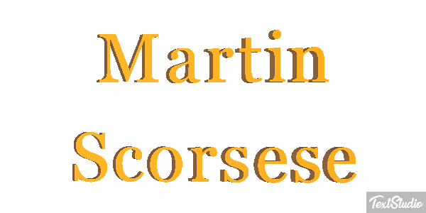 Martin Scorsese Efecto de texto