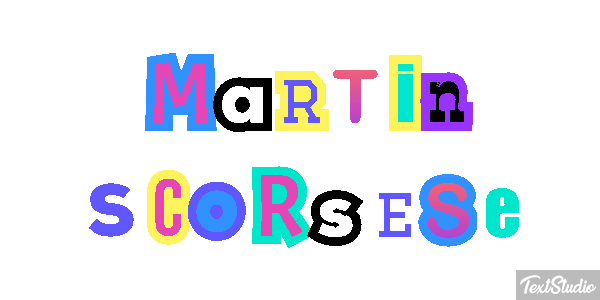 Martin Scorsese Efecto de texto
