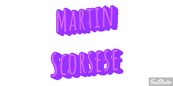 Martin Scorsese Efecto de texto