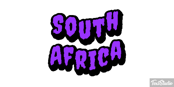 South Africa Text effect