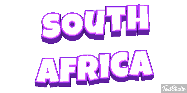 South Africa Text effect