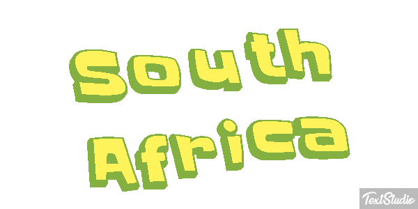 South Africa Text effect