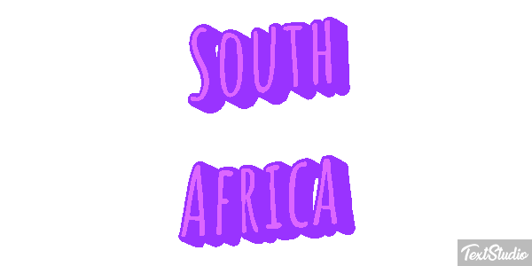 South Africa Text effect