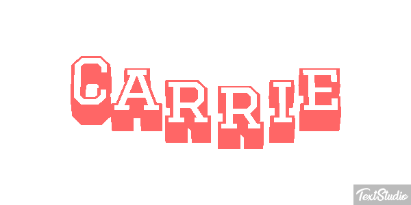 Carrie Efekt tekstowy