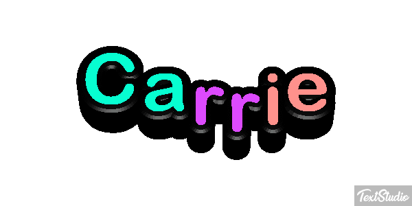 Carrie Efekt tekstowy