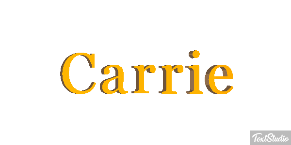 Carrie Efekt tekstowy