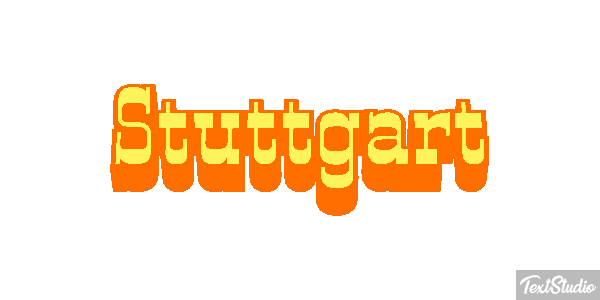 Stuttgart Tekst effect