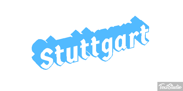Stuttgart Tekst effect