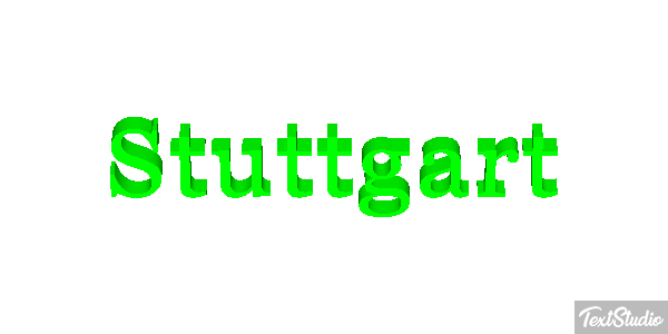 Stuttgart Tekst effect