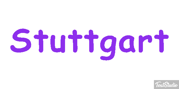 Stuttgart Tekst effect
