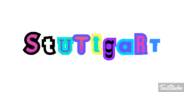 Stuttgart Tekst effect