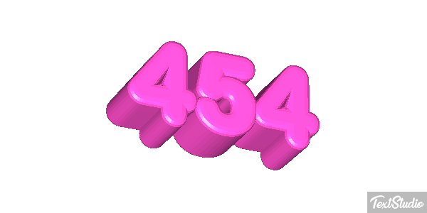 454 Tekst effect