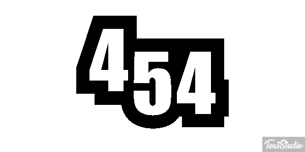 454 Tekst effect