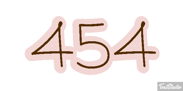 454 Tekst effect