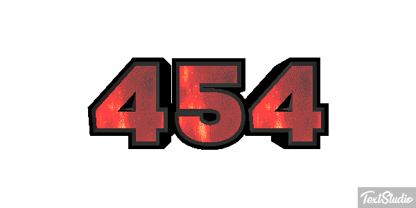 454 Tekst effect