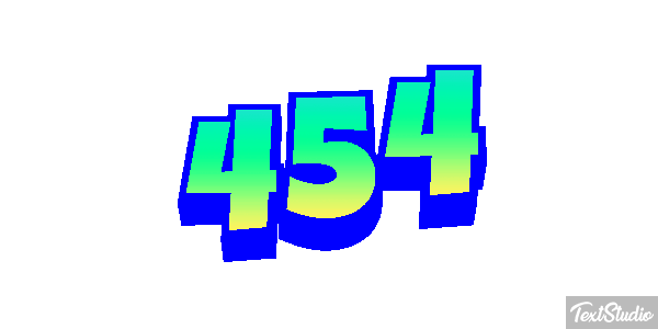 454 Tekst effect