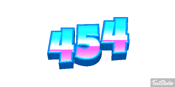 454 Tekst effect