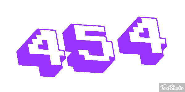 454 Tekst effect