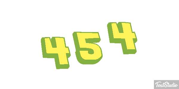 454 Tekst effect