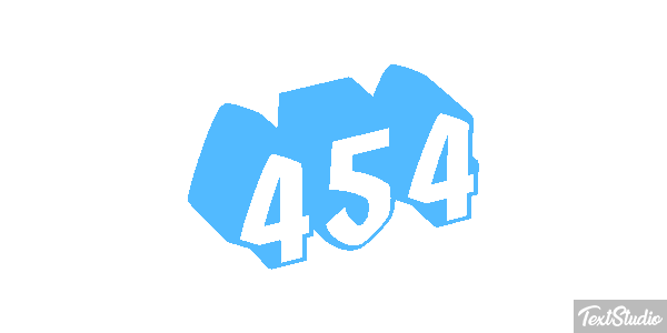 454 Tekst effect
