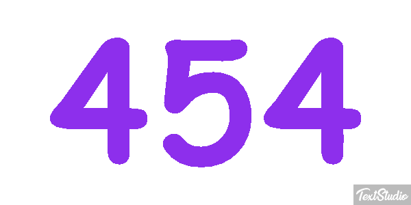 454 Tekst effect