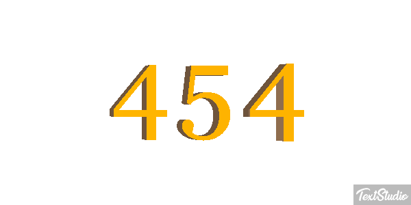 454 Tekst effect