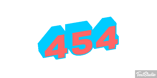 454 Tekst effect