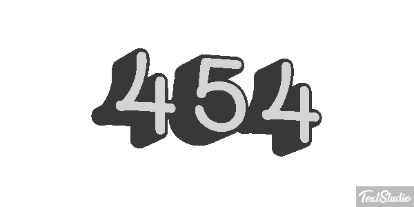 454 Tekst effect