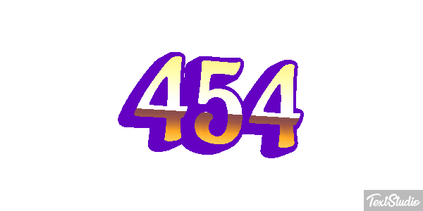 454 Tekst effect