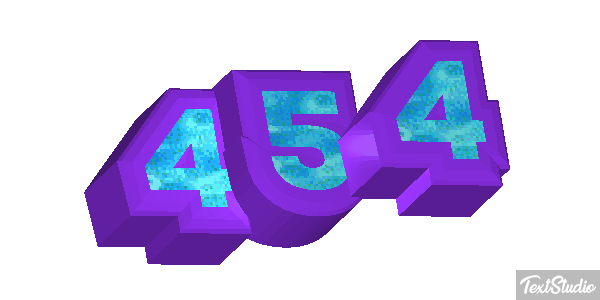 454 Tekst effect