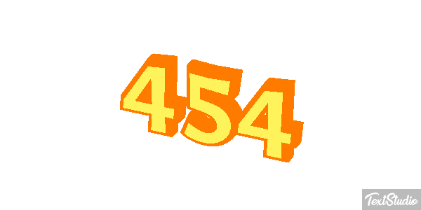 454 Tekst effect