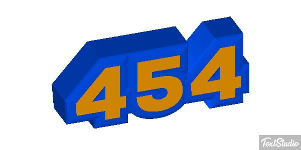 454 Tekst effect
