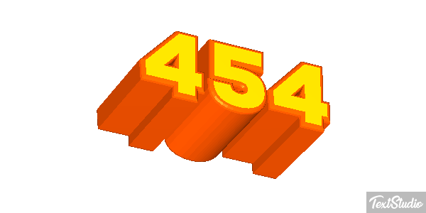 454 Tekst effect