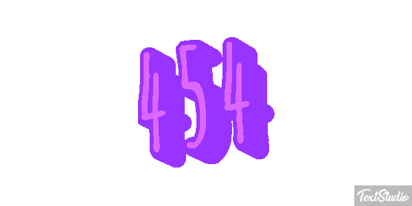 454 Tekst effect