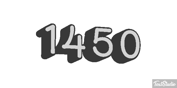 1450 Text effect