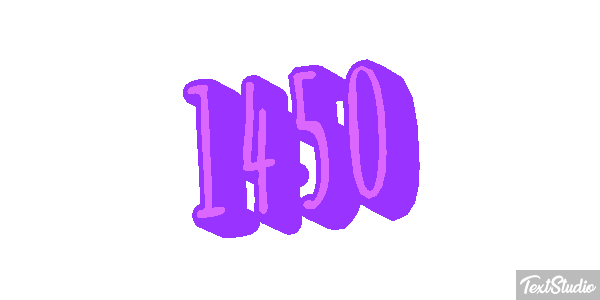 1450 Text effect