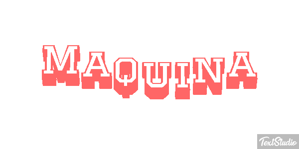 Máquina Efeito do texto