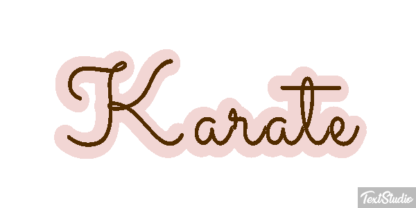 Karaté Effet de texte