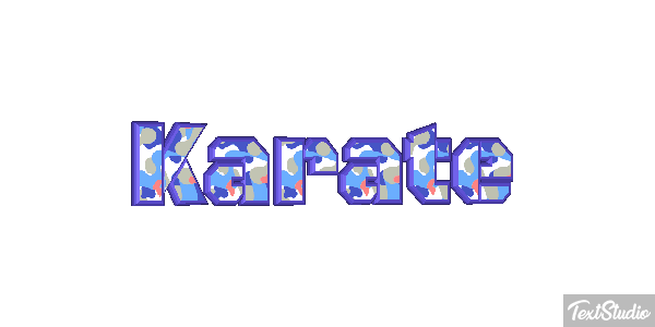 Karaté Effet de texte