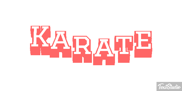 Karaté Effet de texte