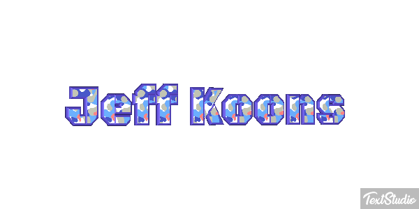 Jeff Koons Efecto de texto