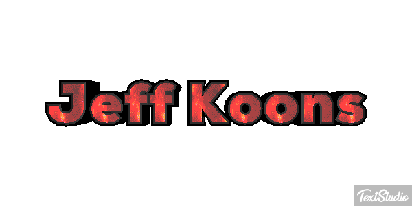 Jeff Koons Efecto de texto